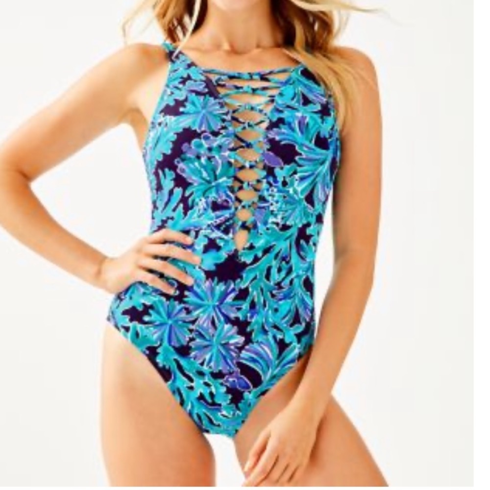 Lily Pulitzer Swim suite & matching coverup